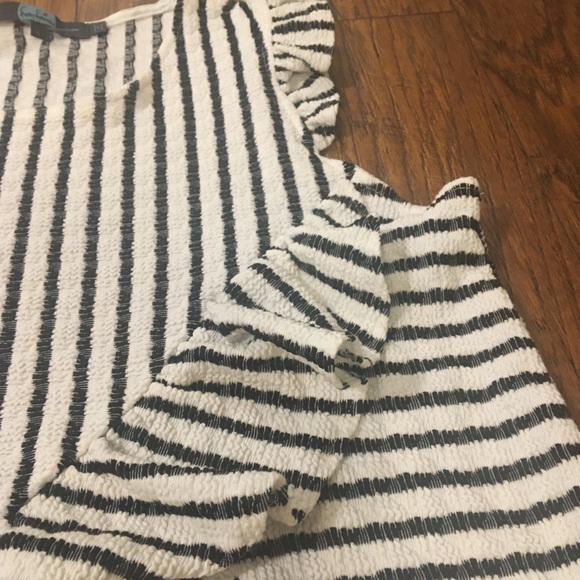 Anthropologie - Eva Franco Striped Ruffle Sleeveless - Picture 3 of 6